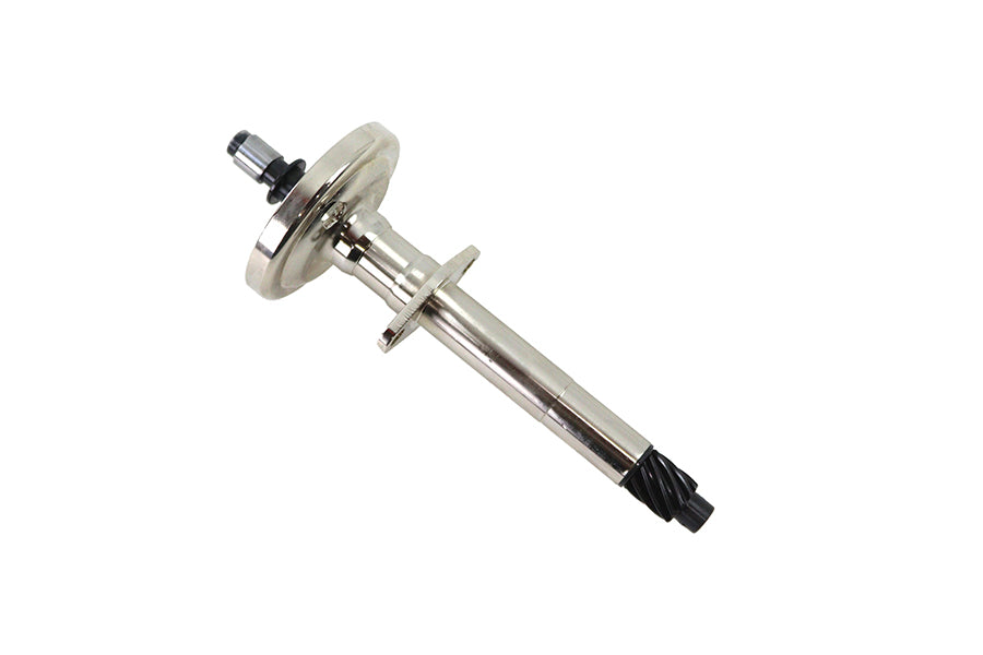 HARLEY Verteilerfuß mit Zahnrad vernickelt passend für 1937-1946 EL, 1941-1946 FL,