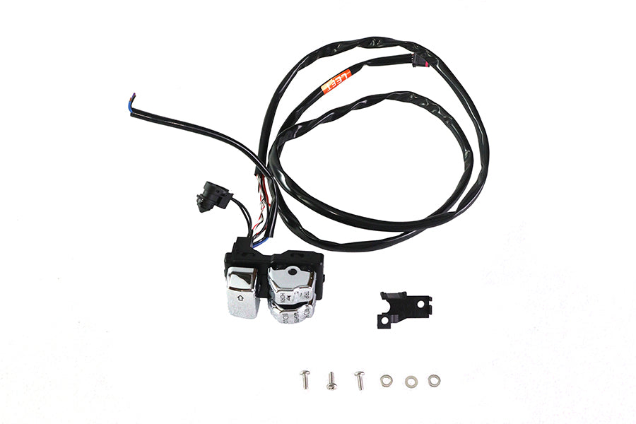 HARLEY Lenkersteuermodul links Chrom Passend für 2012-2020 FLST, ohne Tempomat 2012-20