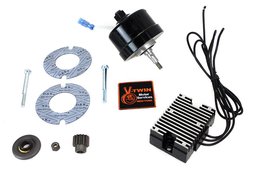 HARLEY Schwarzes 12 Volt Lichtmaschinen Umrüstkit Passend für 1971-1983 XL,