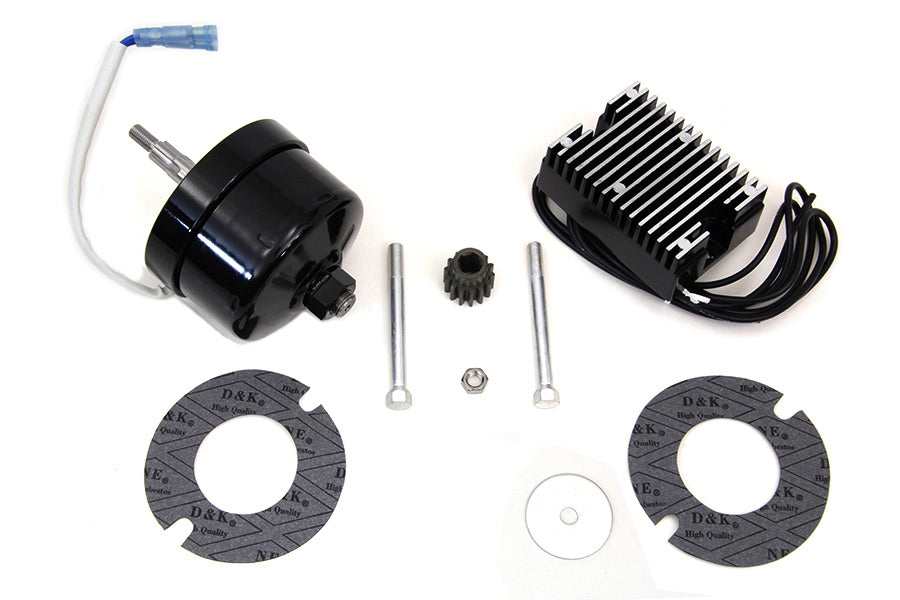 HARLEY Schwarz 12 Volt Lichtmaschine Generator Umrüstsatz Passend für 1958-1970 XL,