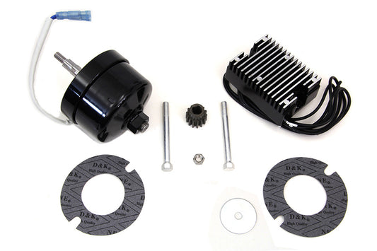 HARLEY Schwarz 12 Volt Lichtmaschine Generator Umrüstsatz Passend für 1958-1970 XL,