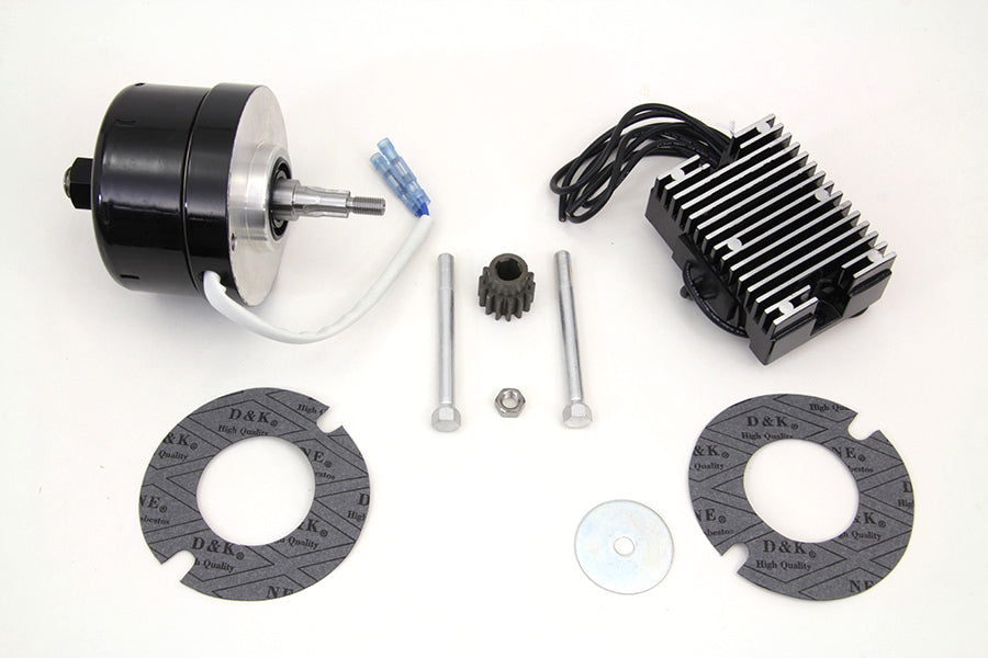 HARLEY Schwarz 12 Volt Lichtmaschine Generator Umrüstsatz Passend für 1958-1970 XL,