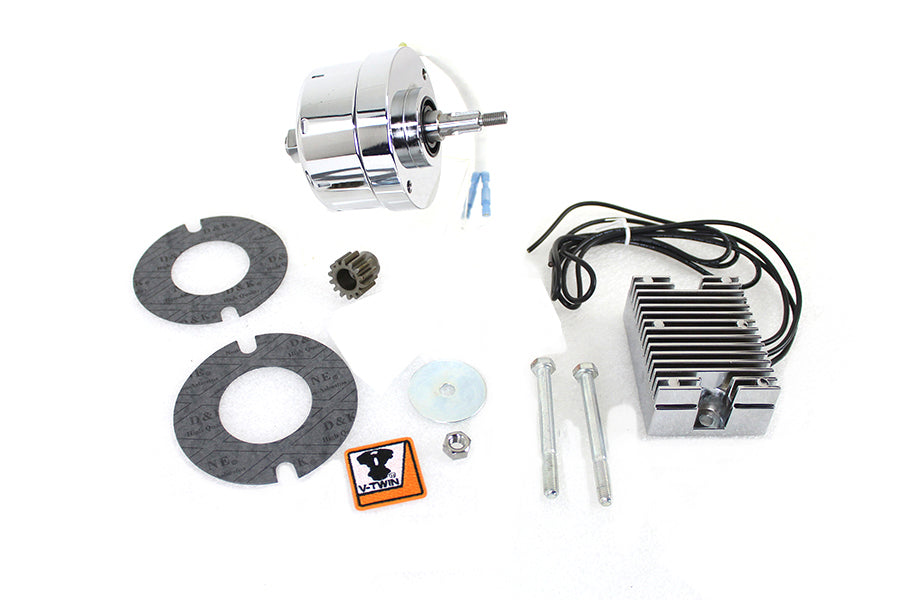 HARLEY Chrom 12 Volt Lichtmaschinen-Umbausatz passend für 1971-1983 XL,