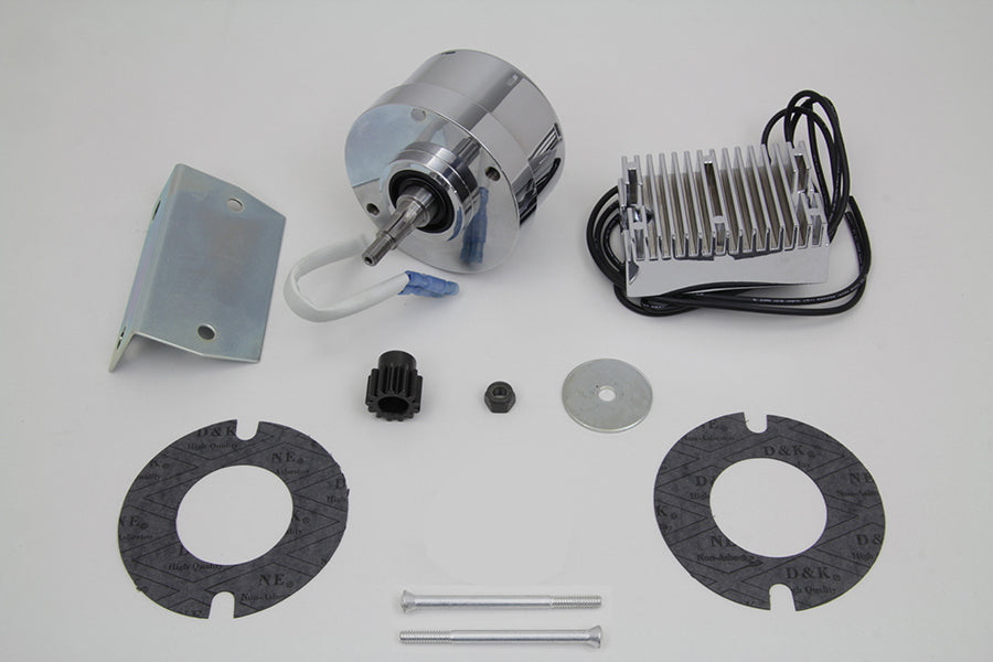 HARLEY Chrom 12 Volt Lichtmaschinen-Umbausatz passend für 1941-1969 FL,