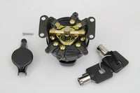 HARLEY Scharnier Zündschloss Glanzschwarz Passend für 1973-1984 FLH, 1984-1995 FXST, 1986-1995 FLST, 1