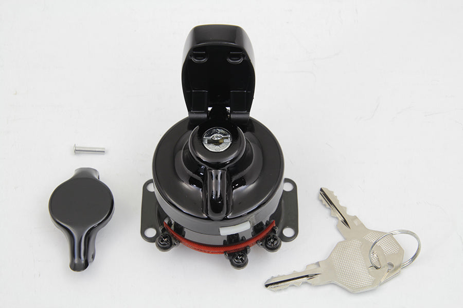 HARLEY Hochleistungs-Elektronikzündschalter Glanzschwarz Passend für 1973-1984 FL, 1984-1995 FXST, 1986