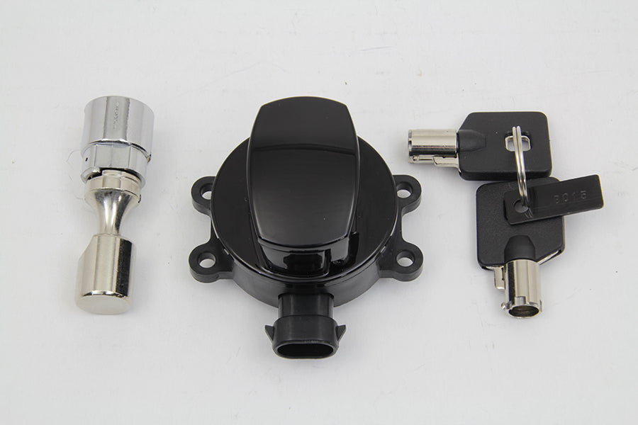 HARLEY Zündschalter Glanzschwarz Passend für 2011-UP FXST, 2011-UP FLST,