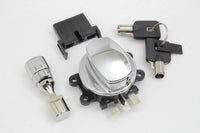 HARLEY Scharnier Zündschloss Chrom Passend für 2003-2008 FXDWG, 2003-2010 FXST, 2003-2010 FLST, 2003