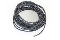 HARLEY Schwarz 25' stoffummanteltes Kabel mit weißem Tracer Passend für 1941-1964 FL, 1941-1964 EL, 1936-1964