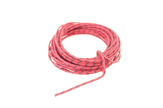 HARLEY Red with Black Dot 25' Braided Wire fits 0-  Custom, application