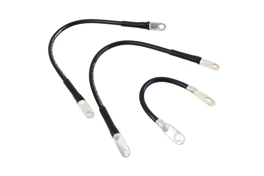 HARLEY 3-teiliger Starterkabel-Satz passend für 1965-1984 FLH,