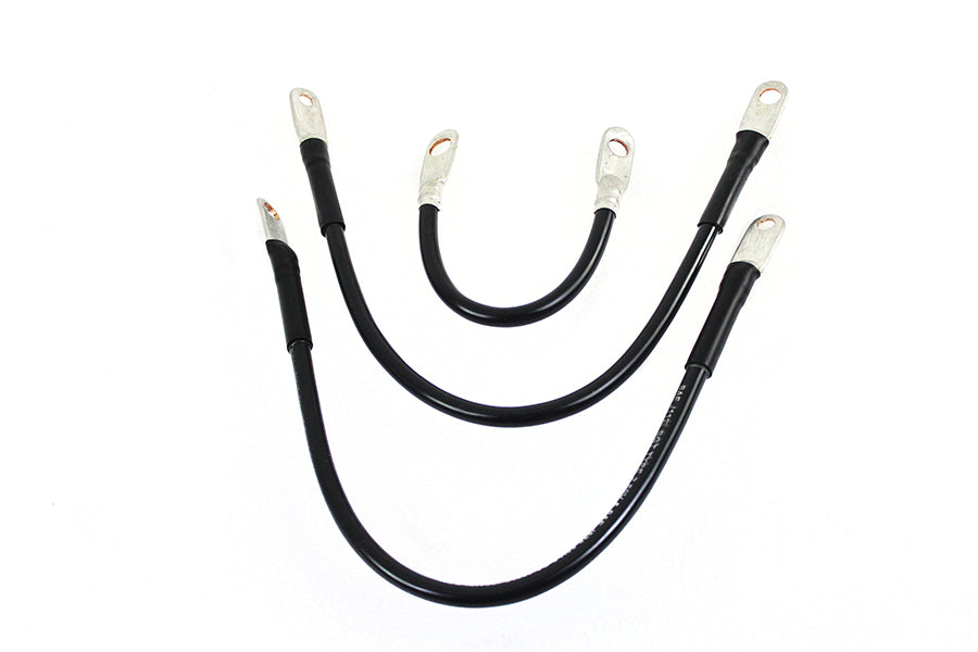 HARLEY 3-teiliger Starterkabel-Satz passend für 1965-1984 FLH,