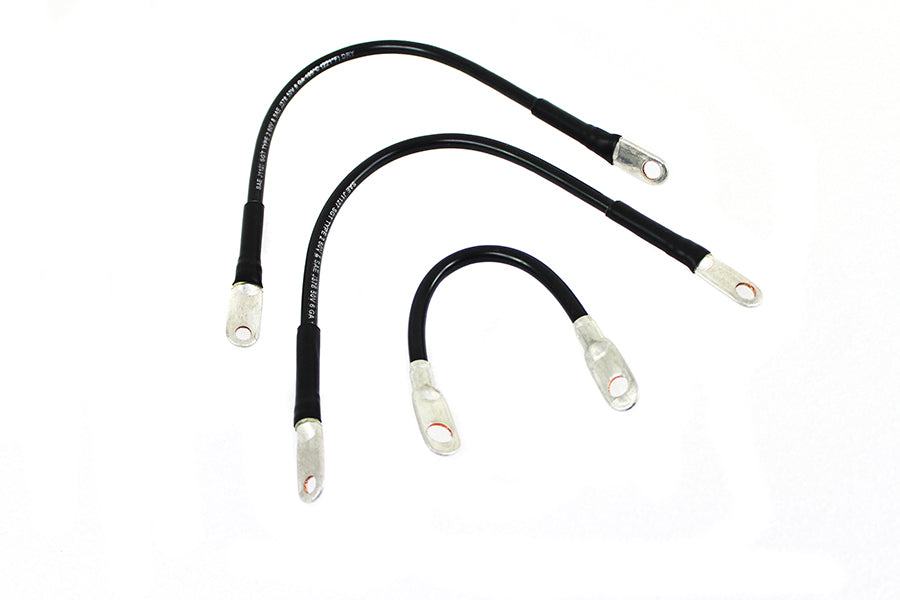 HARLEY 3-teiliger Starterkabel-Satz passend für 1965-1984 FLH,