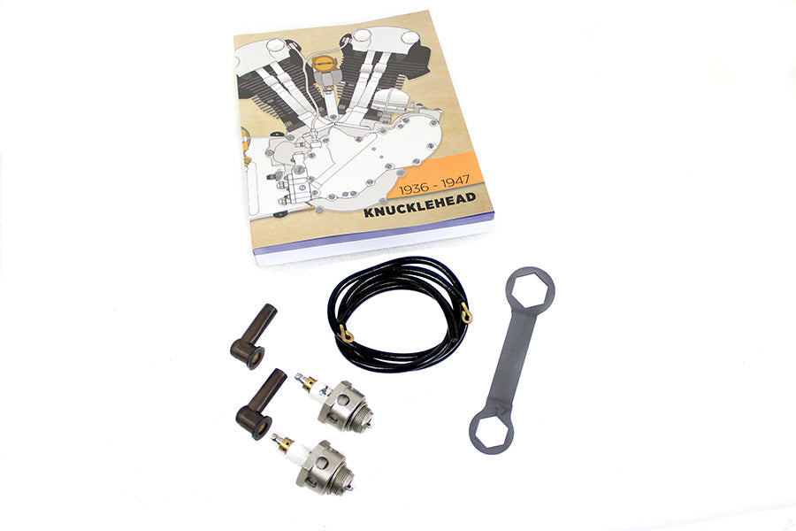 HARLEY Globe 18mm Zündkerzen-Kit Passend für 1936-1947 EL, 1937-1948 U, 1941-1947 FL,
