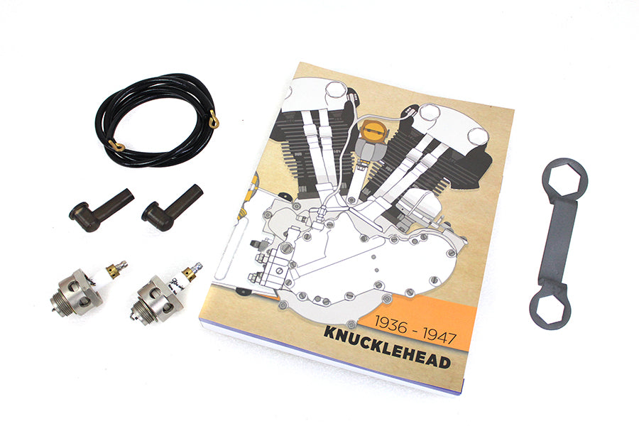 HARLEY Globe 18mm Zündkerzen-Kit Passend für 1936-1947 EL, 1937-1948 U, 1941-1947 FL,