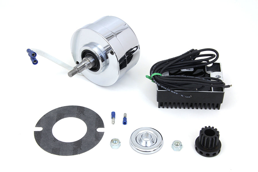 HARLEY Chrom 12 Volt Lichtmaschine Umrüstsatz Passt 1936-1952 W,   1937-1973 G,   1930-1