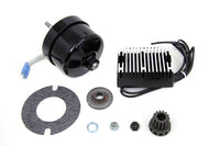 HARLEY Black 12 Volt Lichtmaschinen-Umrüstsatz passend für 1930-1936 VL, 1937-1948 U, 1937-19