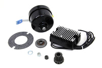 HARLEY Black 12 Volt Lichtmaschinen-Umrüstsatz passend für 1930-1936 VL, 1937-1948 U, 1937-19