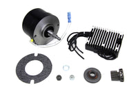 HARLEY Black 12 Volt Lichtmaschinen-Umrüstsatz passend für 1930-1936 VL, 1937-1948 U, 1937-19