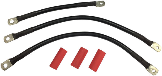 HARLEY Batterie-Kabelsatz schwarz passend für 1999-2008 FLHT, 1999-2008 FLT,