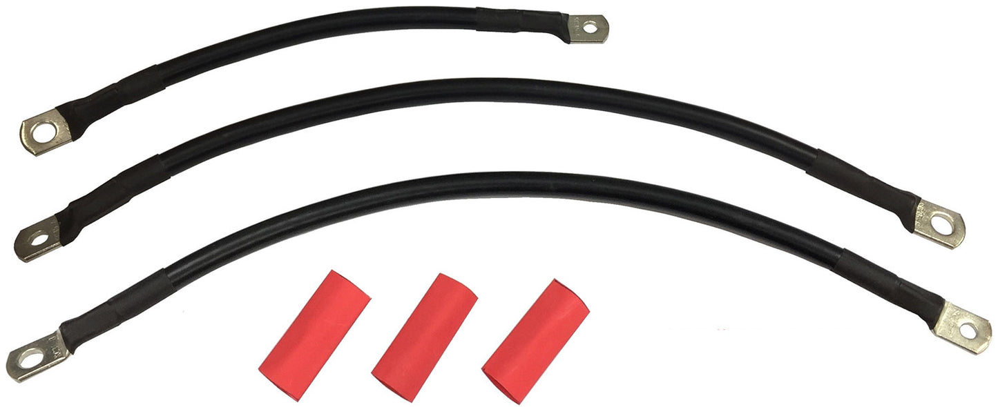 HARLEY Batteriekabel-Set Schwarz Passend für 1999–2009 FXD,