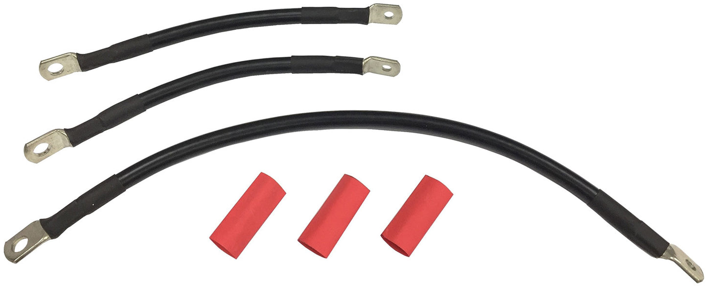 HARLEY Batteriekabelsatz Schwarz Passend für 1999-2003 FXD,