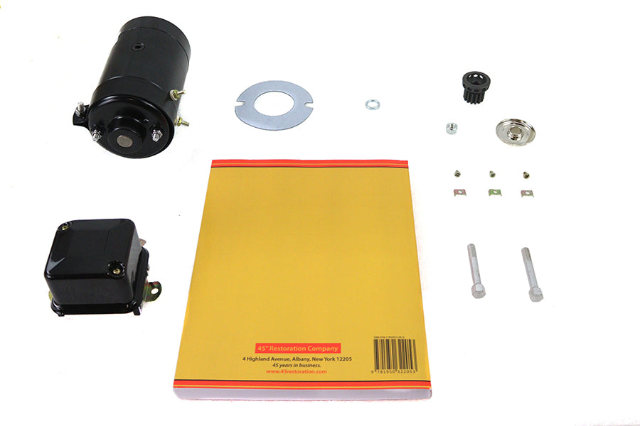 HARLEY 45 W/G 6 Volt Generator-Kit Schwarz passend für 1937-1952 W, 1937-1973 G,