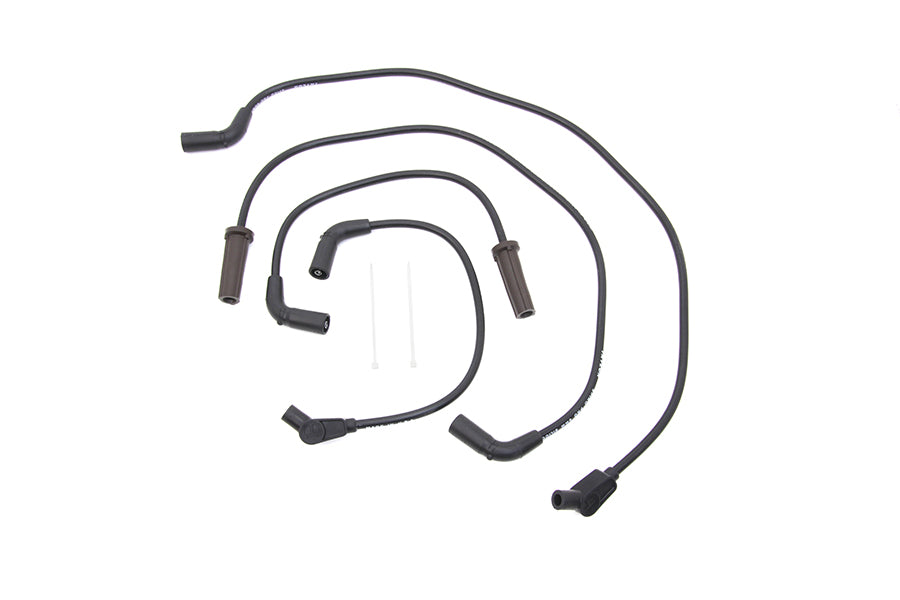 HARLEY M8 Sumax Zündkerzenkabel-Set 8mm Schwarz Passend für 2017-UP FLT,