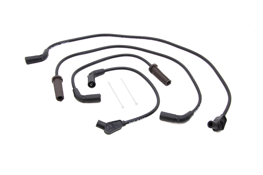 HARLEY M8 Sumax Zündkerzenkabel-Set 8mm Schwarz Passend für 2017-UP FLT,