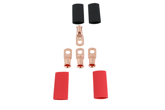 HARLEY #4 Copper Wire Lug Set fits 0-  Custom, application