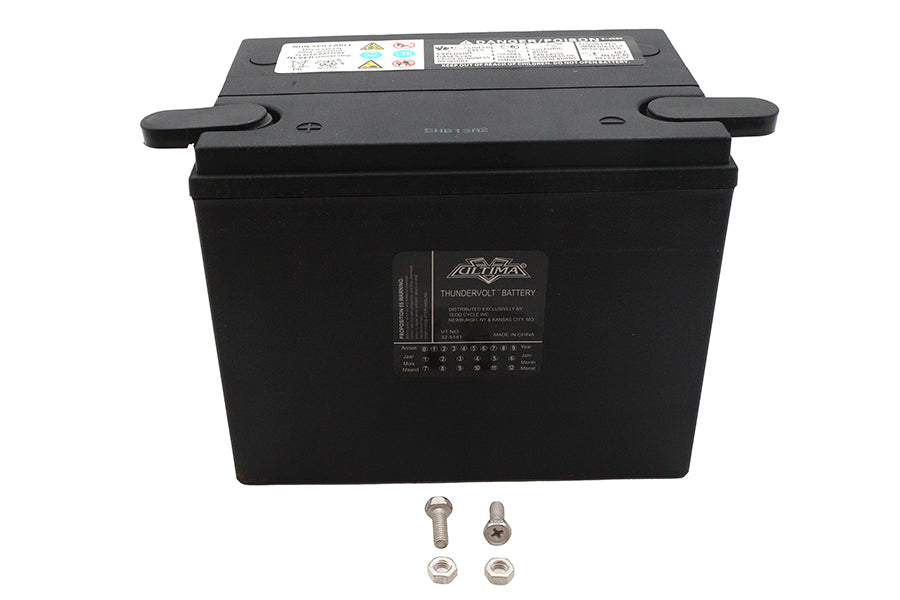 HARLEY Ultima 12 Volt AGM Thundervolt Batterie passend für FXST ab Bj. 1997, FLST ab Bj. 1997, XL ab Bj. 1998-2003, 1