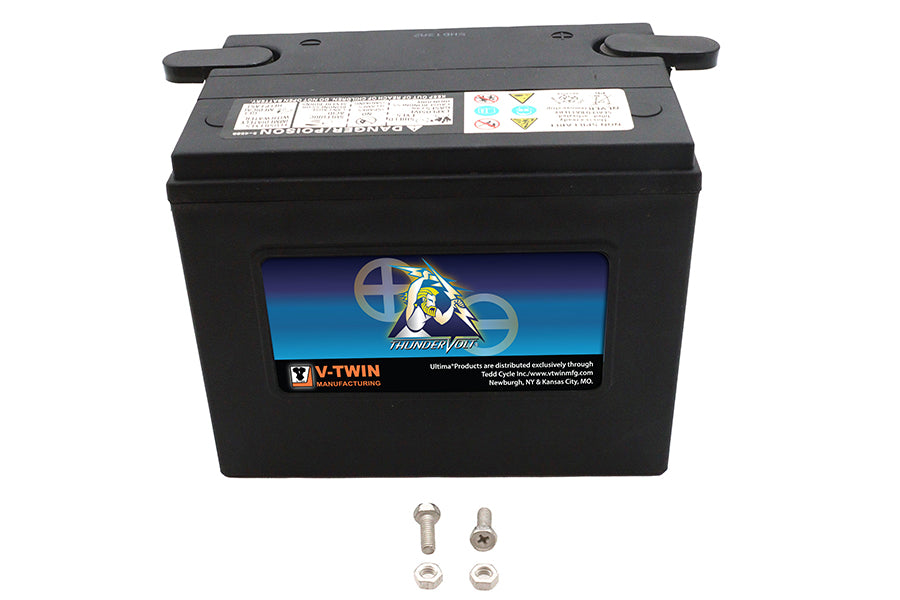HARLEY Ultima 12 Volt AGM Thundervolt Batterie passend für FXST ab Bj. 1997, FLST ab Bj. 1997, XL ab Bj. 1998-2003, 1