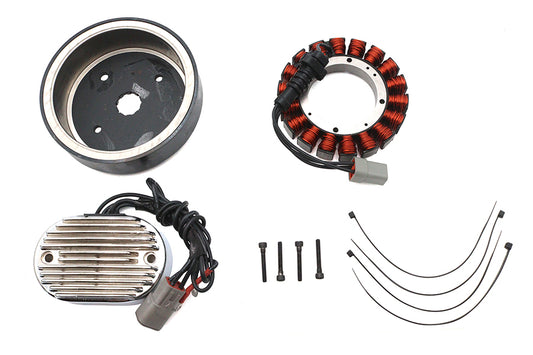 ハーレー ウルティマ オルタネーターチャージングキット 38AMP 1999-2006 FLT、1999-2006 FXST、1999-2006 FLSTに対応