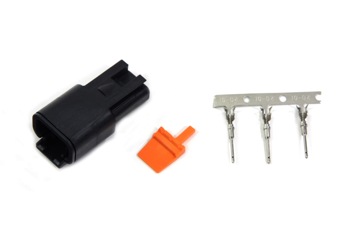 HARLEY Deutsch Kabelbaum Pin Gehäuse Kit 3-Position Passt für 0- Alle, Modelle