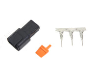 HARLEY Deutsch Kabelbaum Pin Gehäuse Kit 3-Position Passt für 0- Alle, Modelle