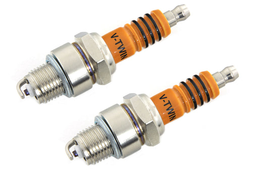 HARLEY V-Twin Performance Spark Plugs fits 1948-1974 FL,  1971-1974 FX,