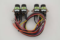 HARLEY Rocker Style LED Fairing Switch Kit Black fits 1998-UP FLHTCUI,