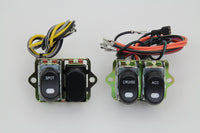 HARLEY Rocker Style LED Fairing Switch Kit Black fits 2004-2016 FLHTC,