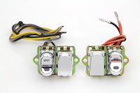 HARLEY Rocker Style LED Fairing Switch Kit Chrom passend für 1998-2003 FLHTC,