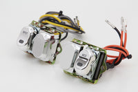 HARLEY Rocker Style LED Fairing Switch Kit Chrom passend für 1998-2003 FLHTC,