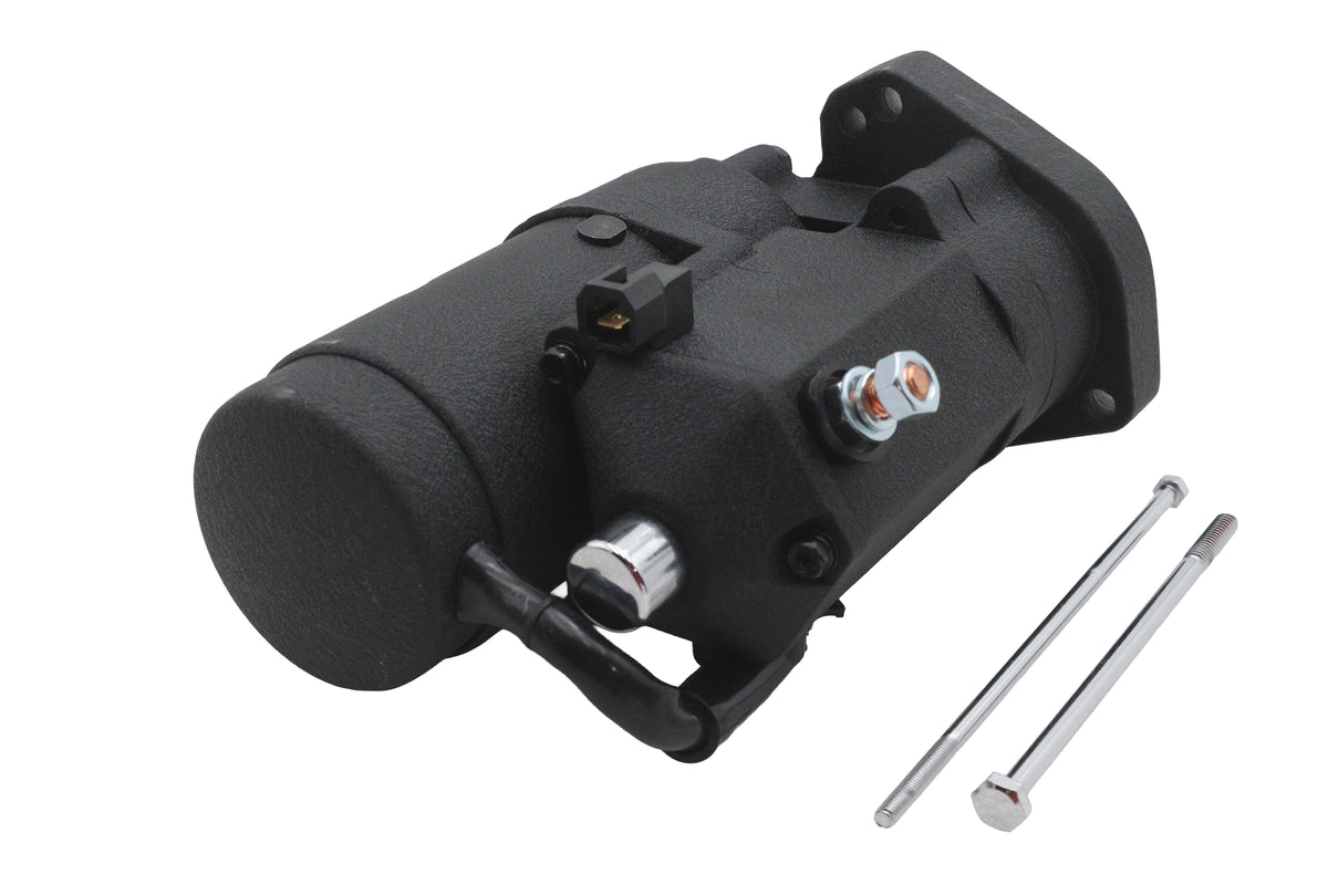 HARLEY Ultima Thunder Fire Anlassermotor 2,0KW schwarz passend für 1989-2006 FXST, 1989-2006 FLST,