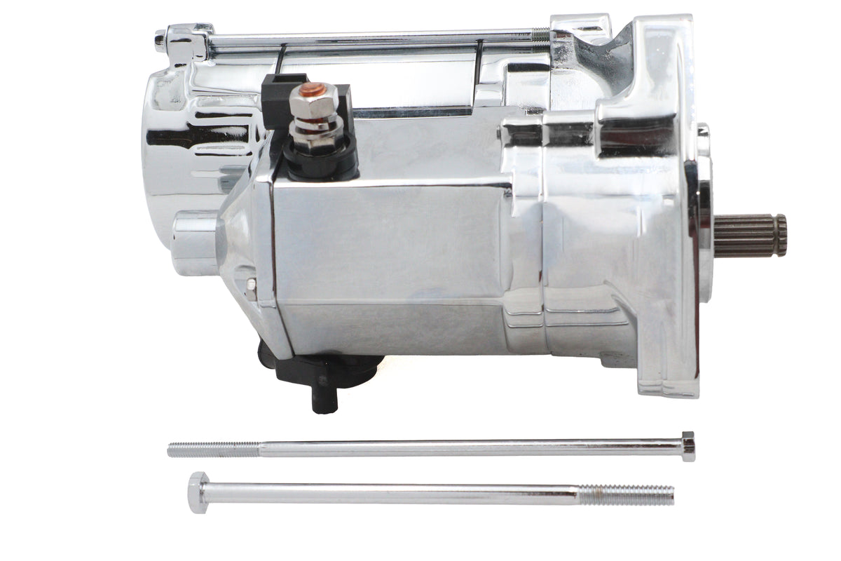 HARLEY Ultima Thunder Fire Anlasser 1.75KW Chrom Passend für 1989-2006 FXST, 1989-2006 FLST, 1989
