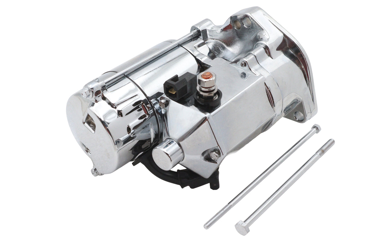 HARLEY Ultima Thunder Fire Anlasser 1.75KW Chrom Passend für 1989-2006 FXST, 1989-2006 FLST, 1989