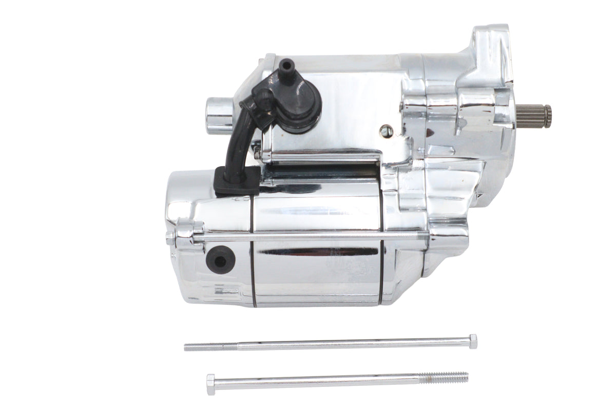 HARLEY Ultima Thunder Fire Anlasser 1.75KW Chrom Passend für 1989-2006 FXST, 1989-2006 FLST, 1989