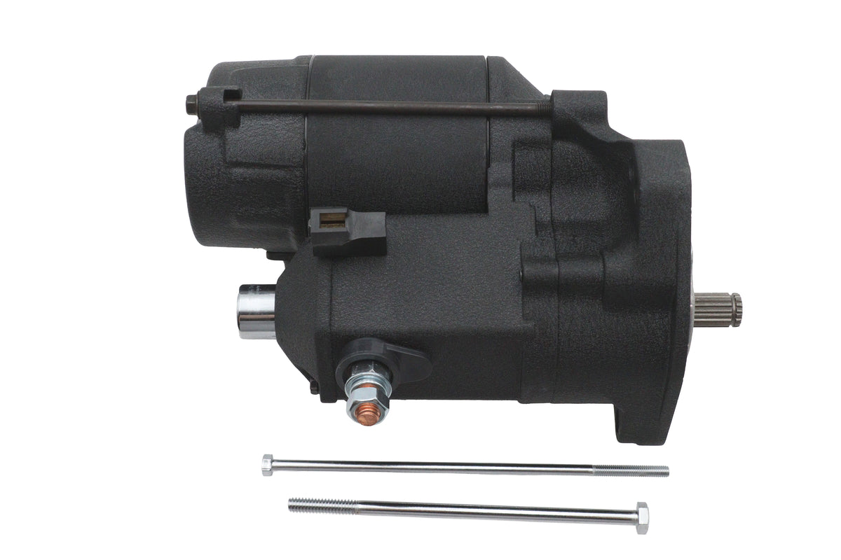 HARLEY Ultima Thunder Fire Anlassermotor 1.75KW Schwarz Passend für 1989-2006 FXST, 1989-2006 FLST, 1989-