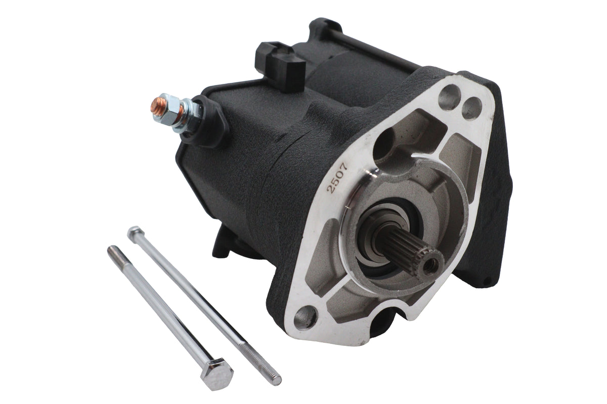 HARLEY Ultima Thunder Fire Anlassermotor 1.75KW Schwarz Passend für 1989-2006 FXST, 1989-2006 FLST, 1989-