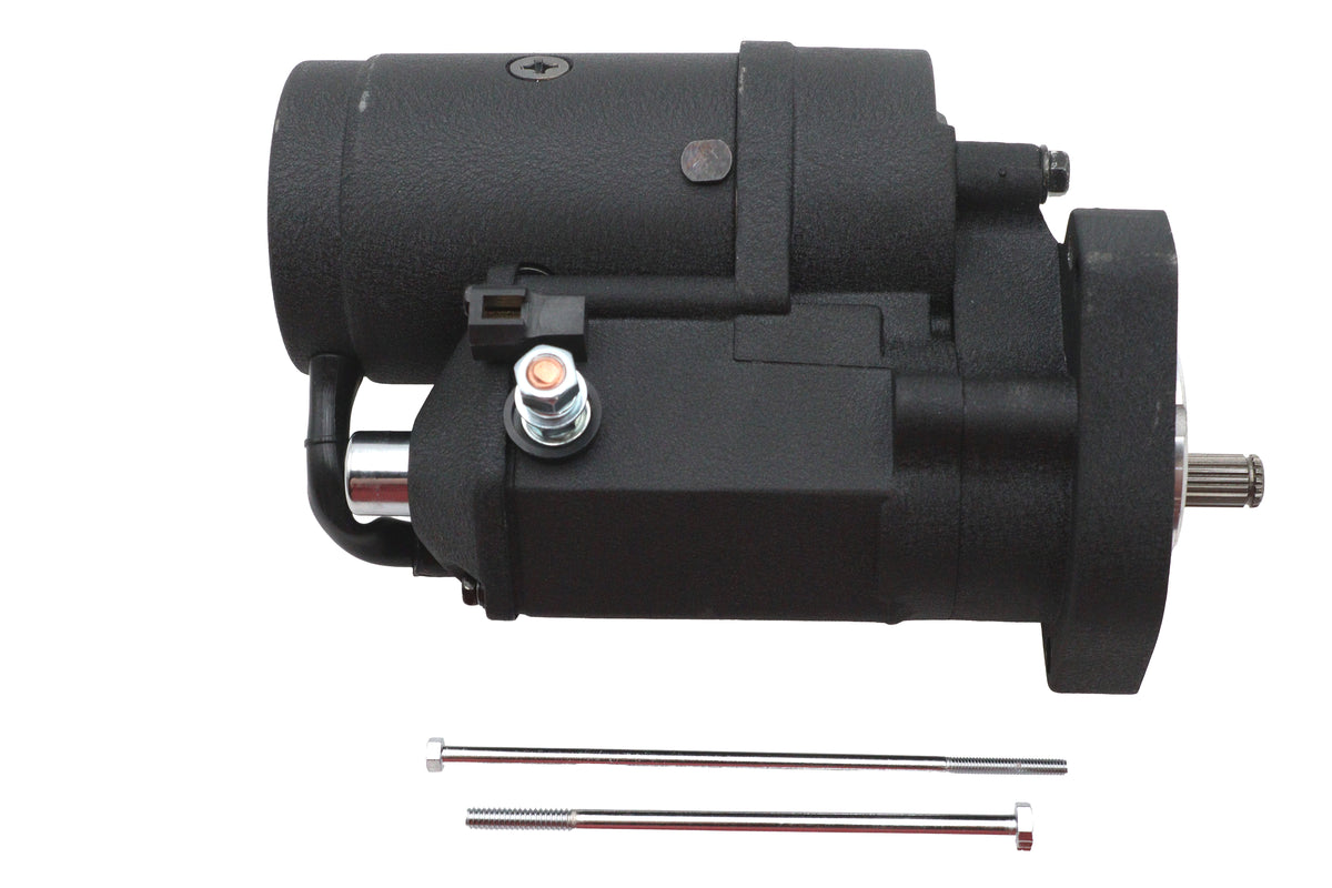 HARLEY Ultima Thunder Fire Anlasser 2.4KW Schwarz Passend für 1989-2006 FXST, 1989-2006 FLST, 1989-2