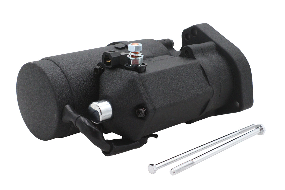 HARLEY Ultima Thunder Fire Anlasser 2.4KW Schwarz Passend für 1989-2006 FXST, 1989-2006 FLST, 1989-2