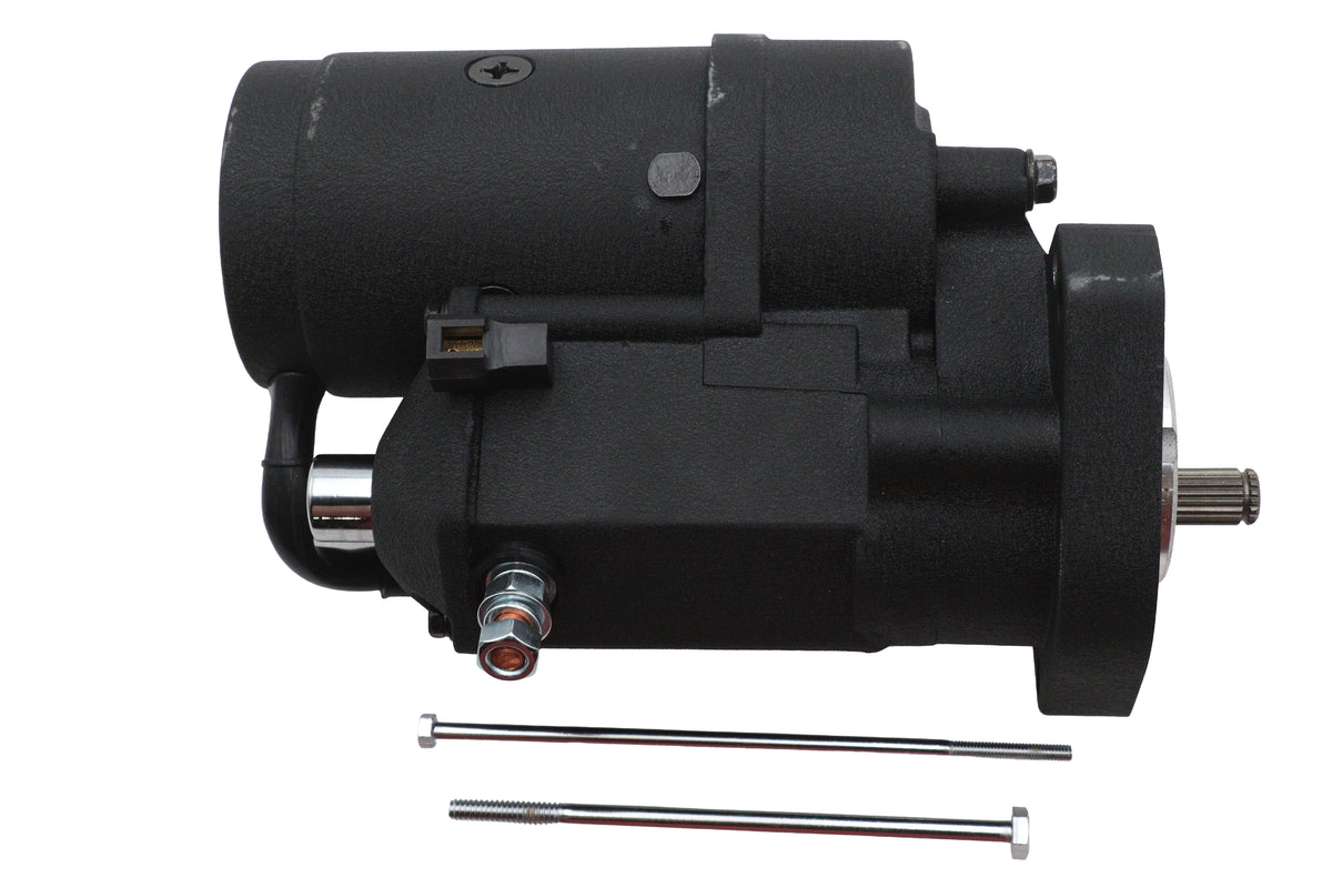 HARLEY Ultima Thunder Fire Anlasser 2.4KW Schwarz Passt 1989-2006 FXST, 1989-2006 FLST, 1989-2