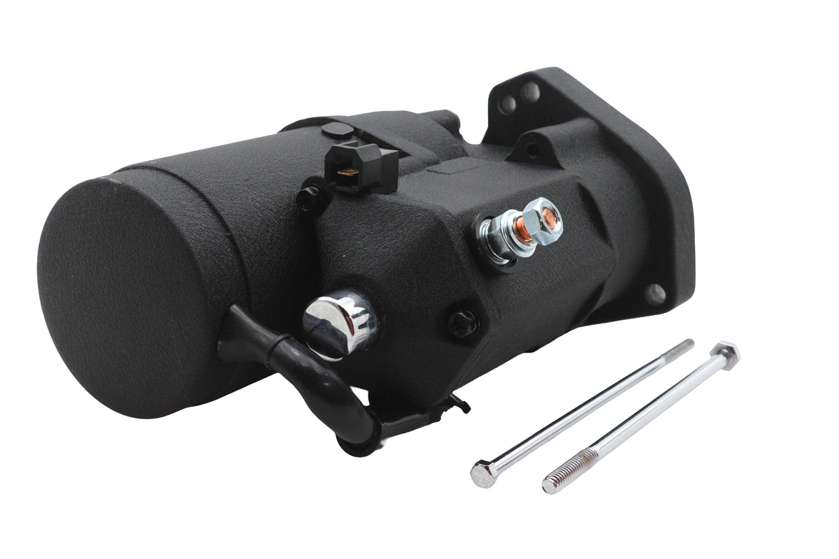 HARLEY Ultima Thunder Fire Anlasser 2.4KW Schwarz Passt 1989-2006 FXST, 1989-2006 FLST, 1989-2